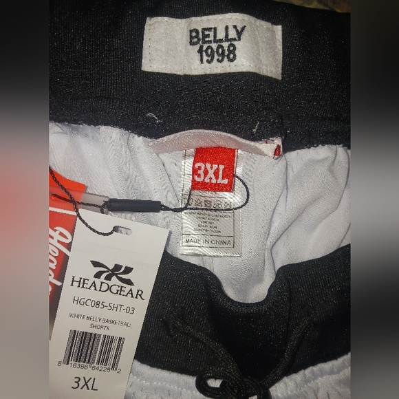White-Belly Basketball Shorts - Picture 2 of 5